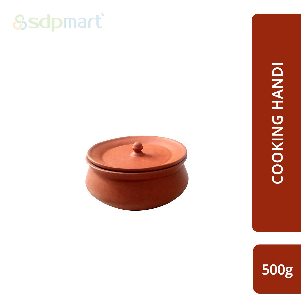 Clay Pot with Lid (Cooking / Curd Making Handi) - 500 Grams