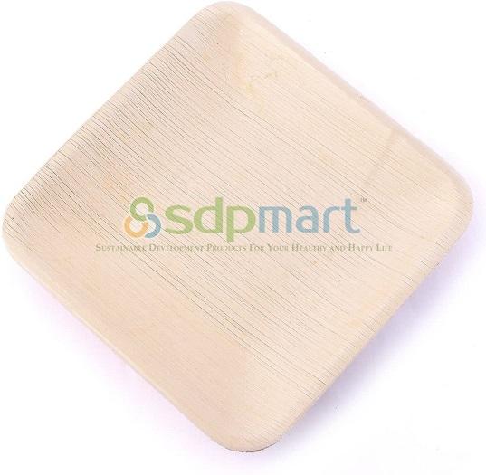 SDPMart Premium Leaf Plates - 6" Square Plate - SDPMart
