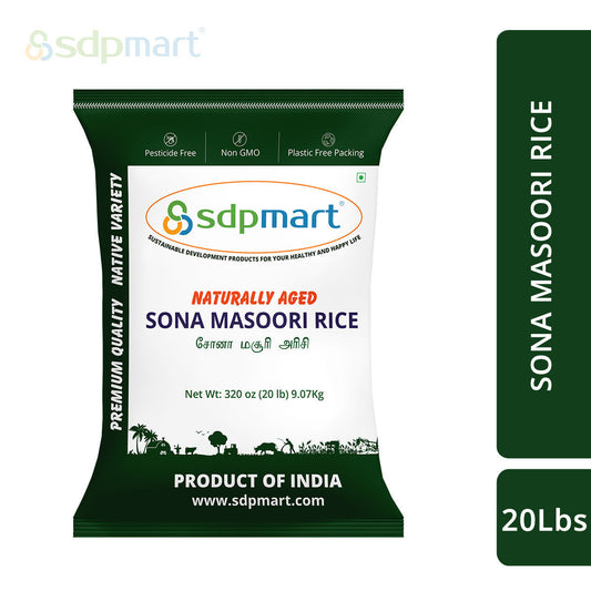 SDPMart Premium Sona Masoori Rice - 40 lbs