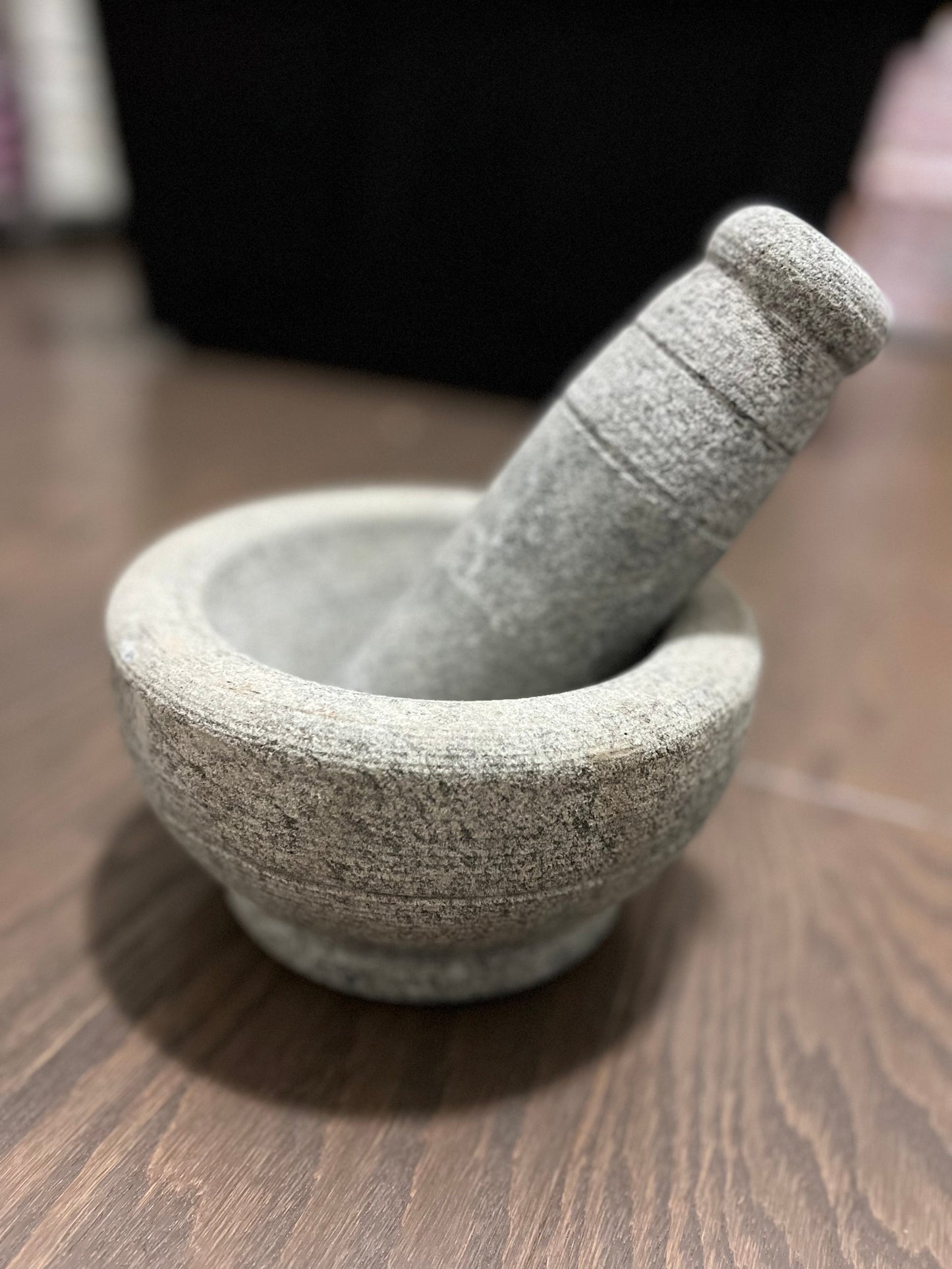 Indian Stone Mortar & Pestle (Idikal) - 7 inch