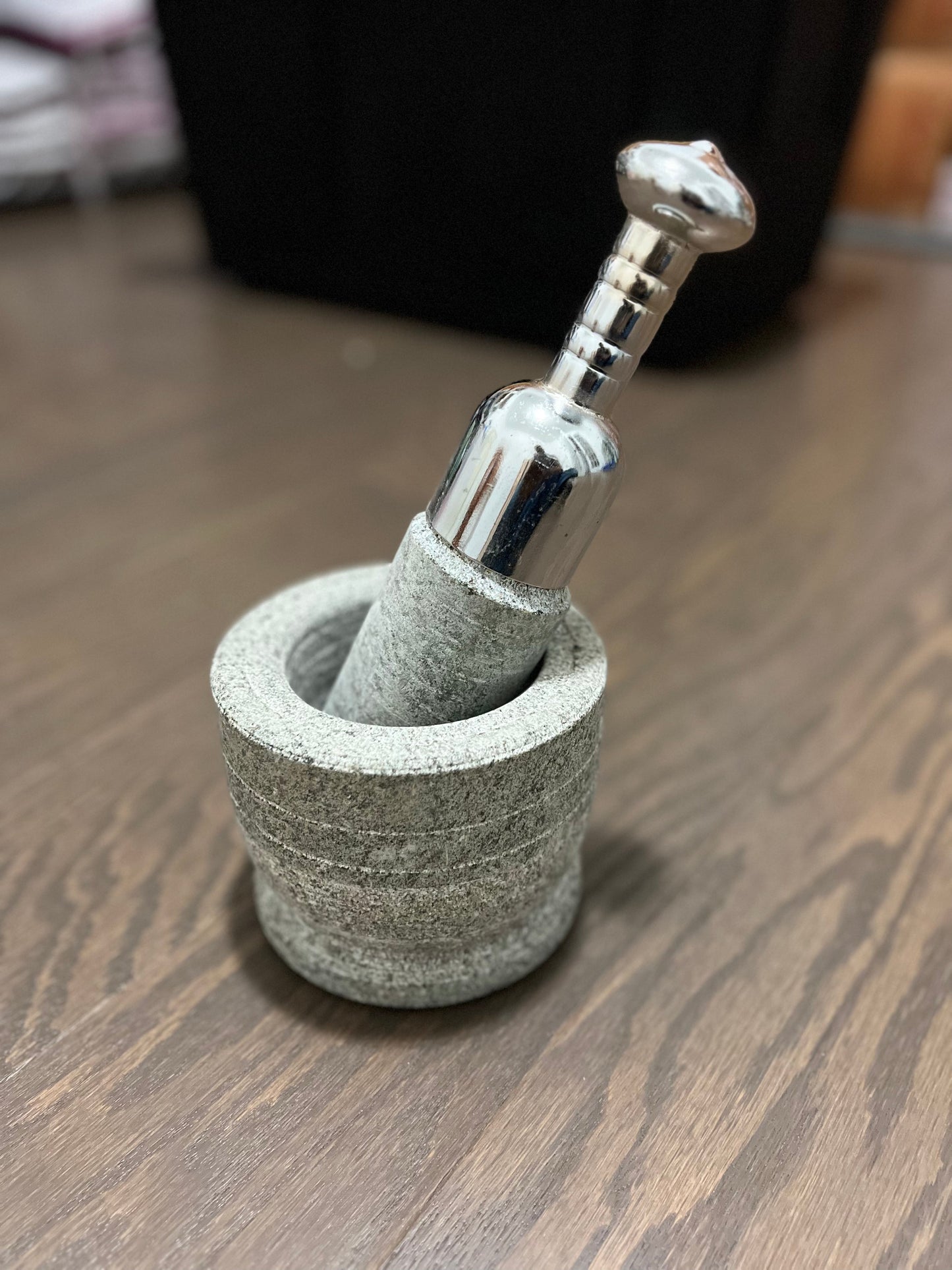 Indian Stone Mortar & Pestle (Idikal) - 5 inch